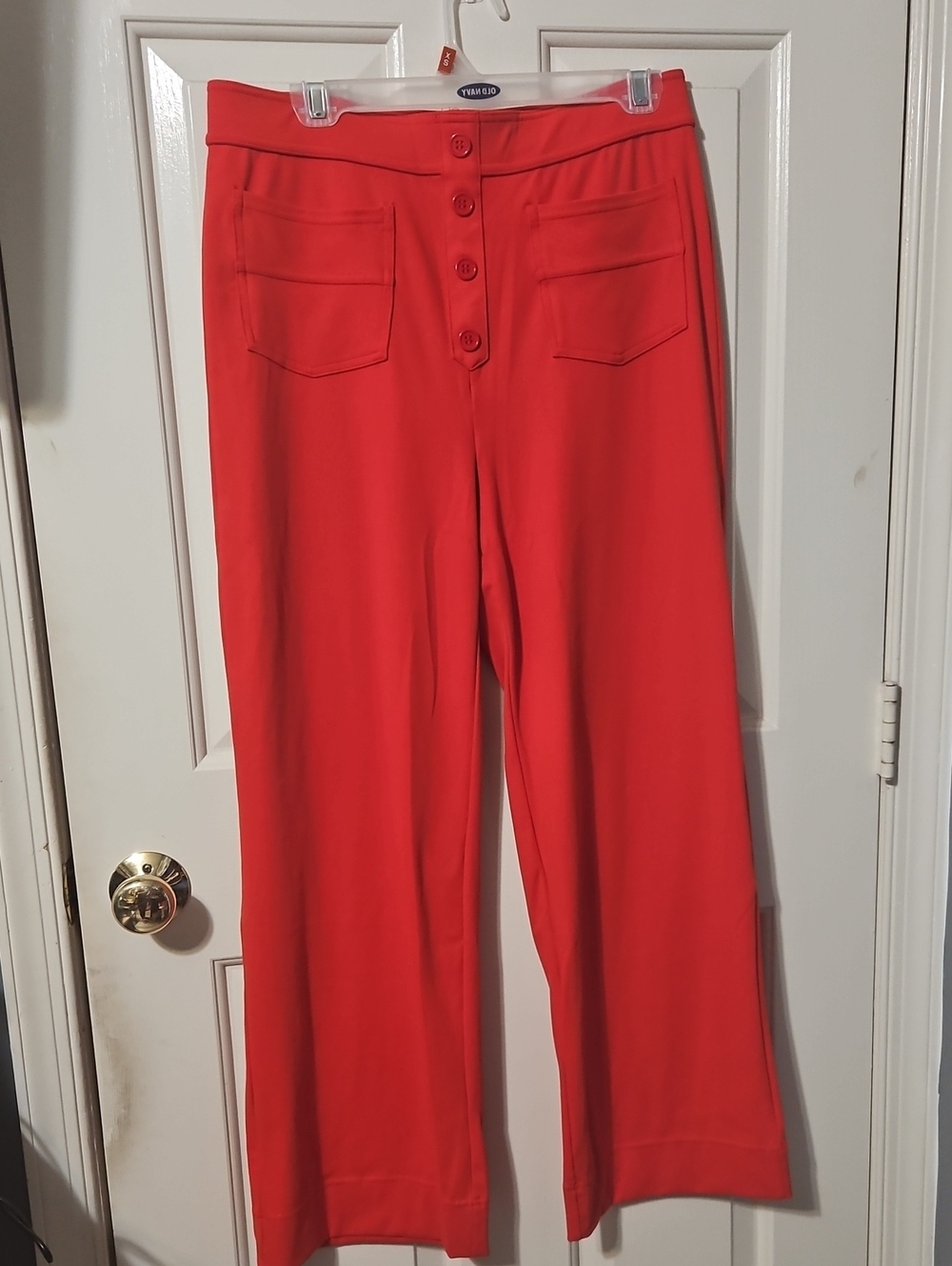 HALARA NWT Red Wide-Leg Pants with Front Pockets